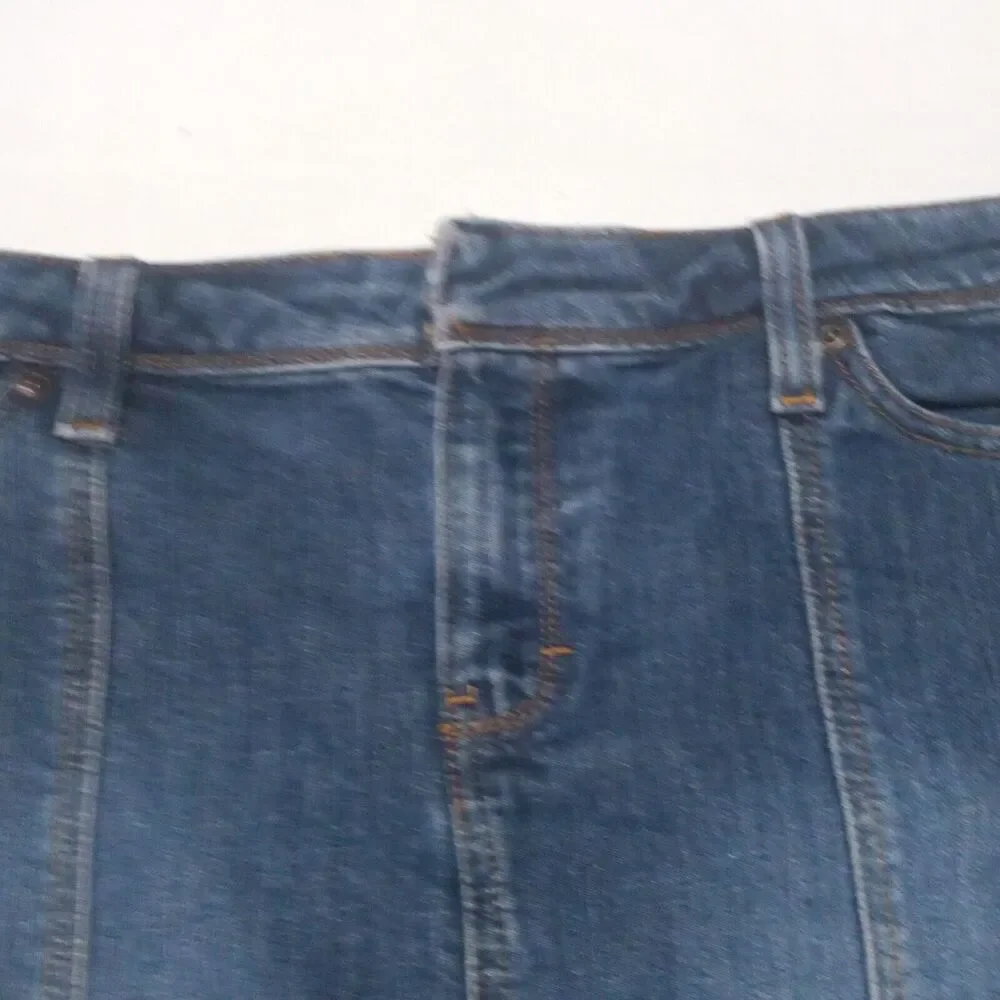 Vintage Y2K J.Crew Denim Mini Skirt-Size 6-Bareback-Medium Wash-Clean Girl